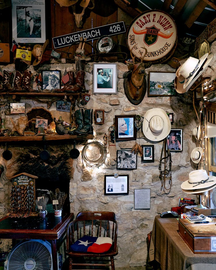 Inside the Luckenbach general store.