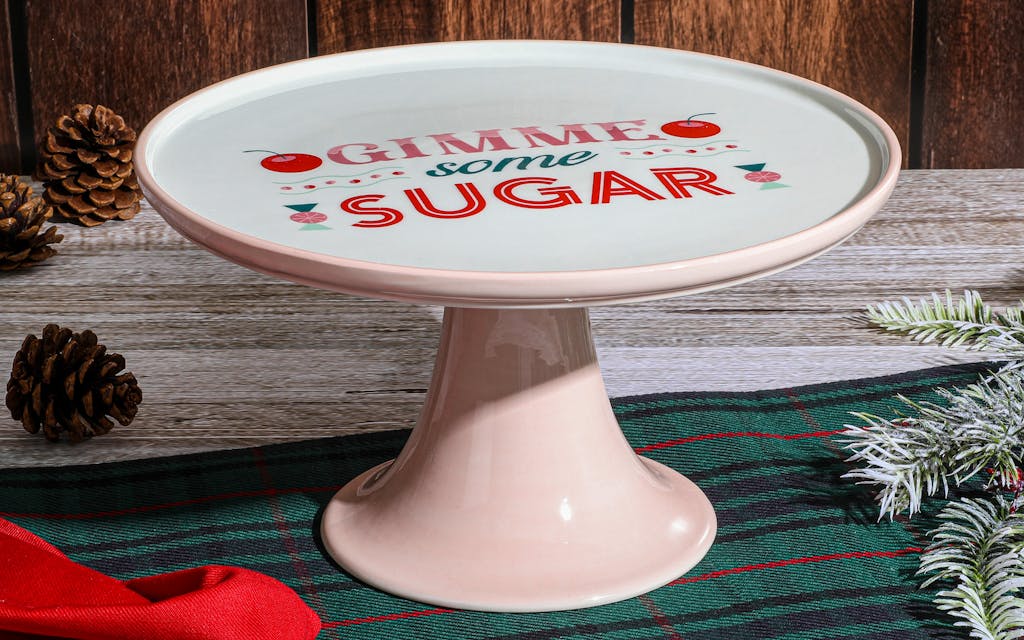The Wanda June Home "Gimme Some Sugar" 10-Inch Cake Stand by Miranda Lambert.