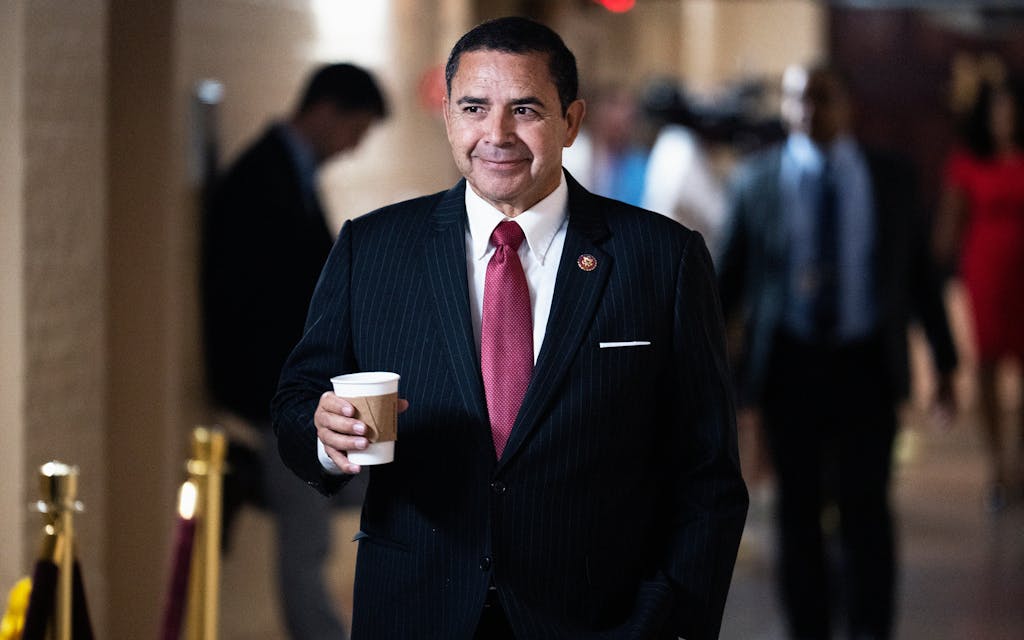 Henry Cuellar after a meeting of the House Democratic Caucus in the U.S. Capitol in June 2022.