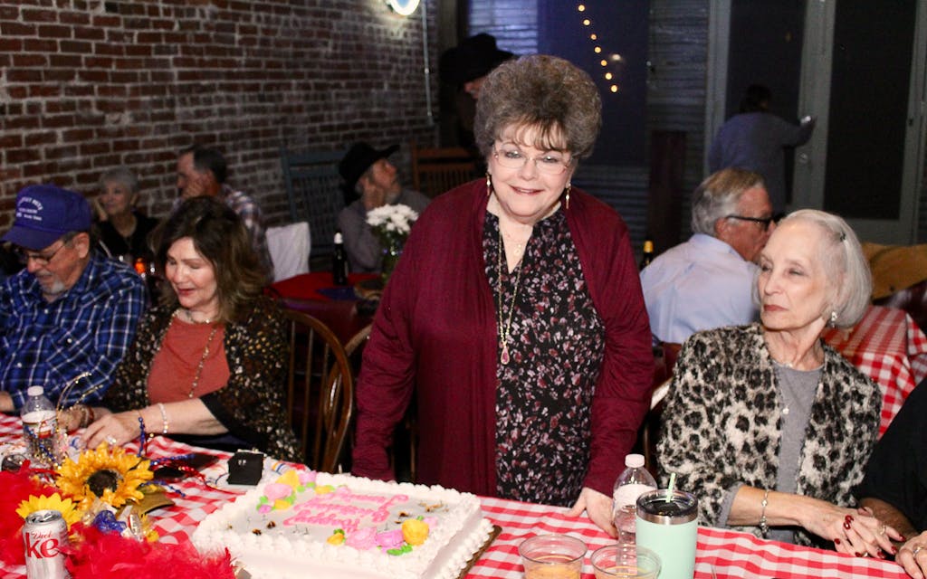 Jeannie Riley at her birthday party.