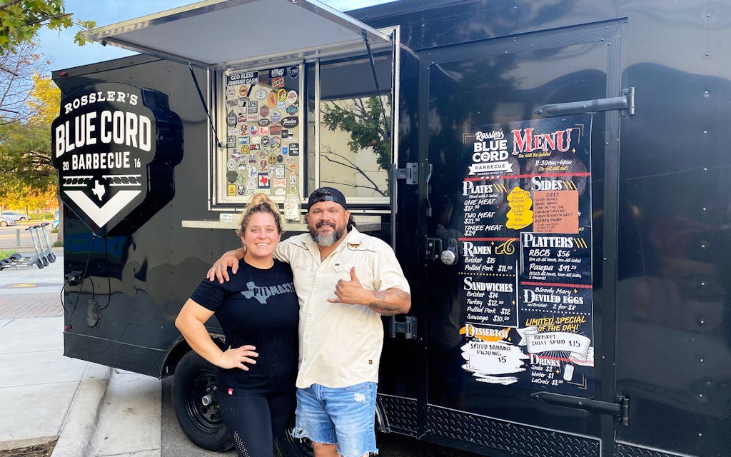 Steven and Kristen Rossler outside their food truck in Harker Heights.