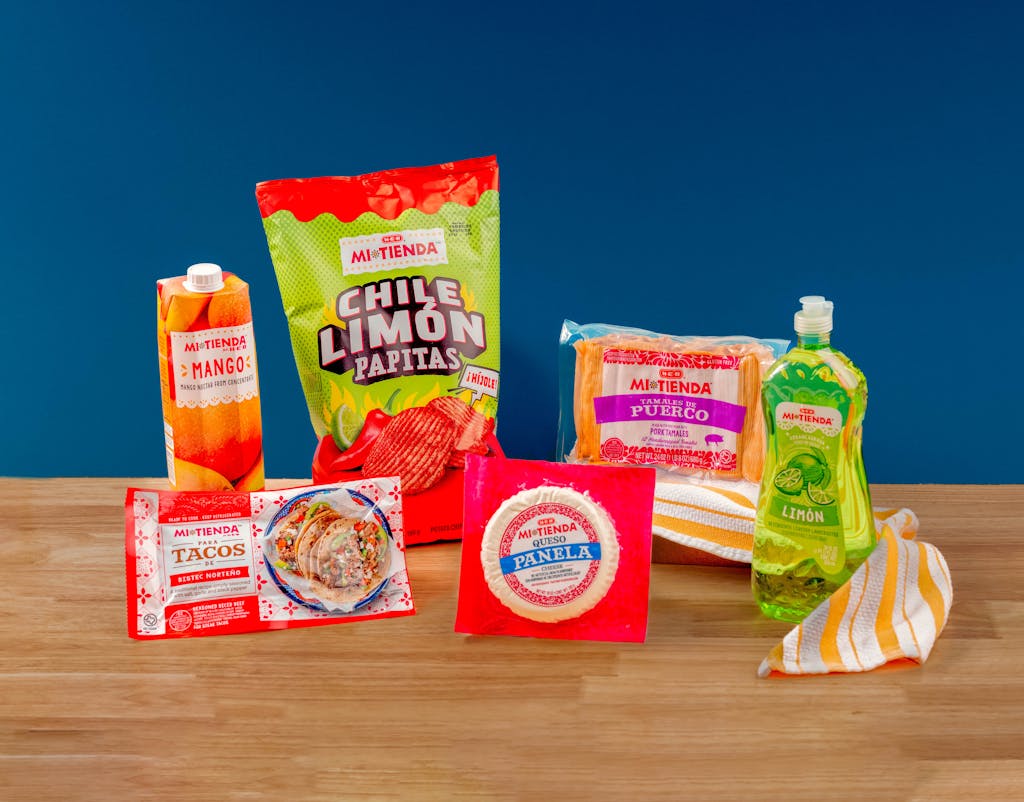 Tamales, taco meat, cheese, and more mexican cuisine from the H-E-B Mi Tienda product line.
