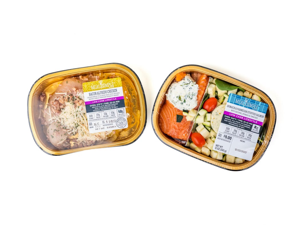 Product photo of two Meal Simple meals from H-E-B. 
