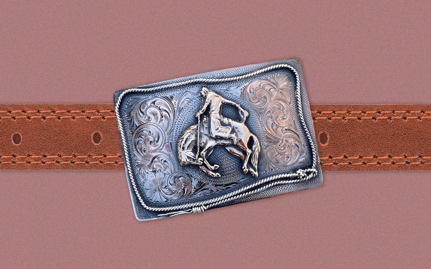 Western Style Star Trophy Belt Buckle