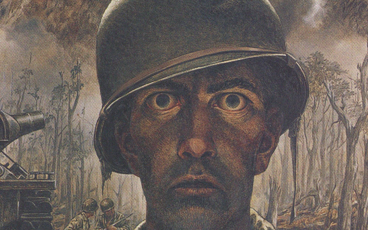 What's The '1,000 Yard Stare?' The Painting Of A Traumatized Soldier That's  Become A Meme Explained