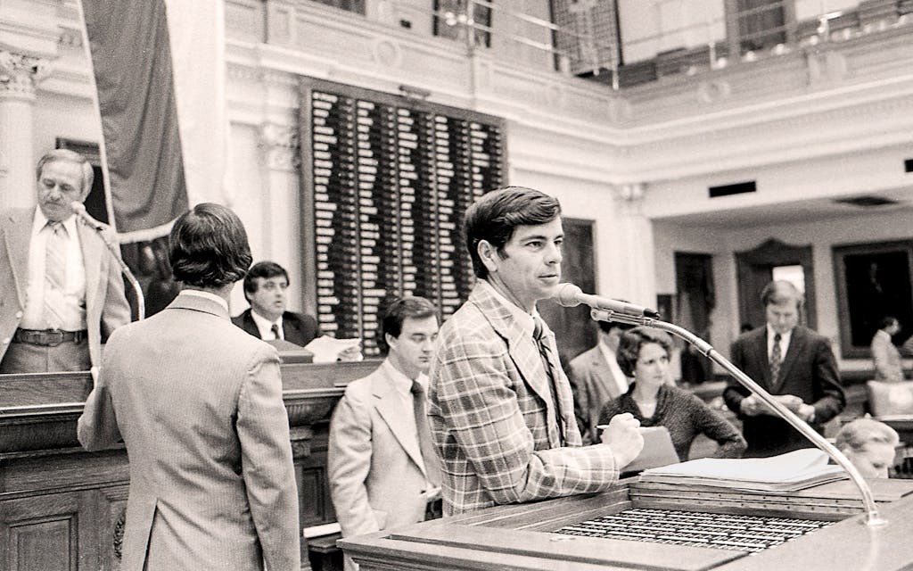 Craddick on the House floor in 1981.