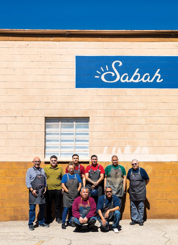 Members of the Sabah team, including 84-year old Ricardo Hernandez Sr. (far right), at the El Paso workshop.
