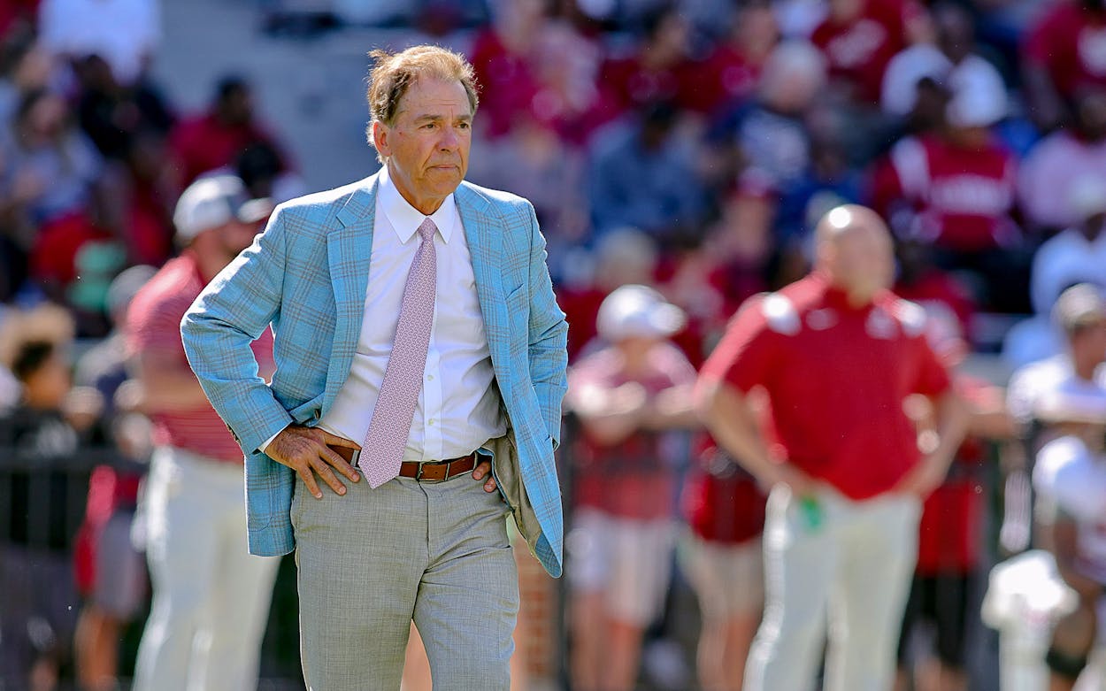 Nick Saban Doesn’t Need to Fear the Longhorns’ and Aggies’ Money