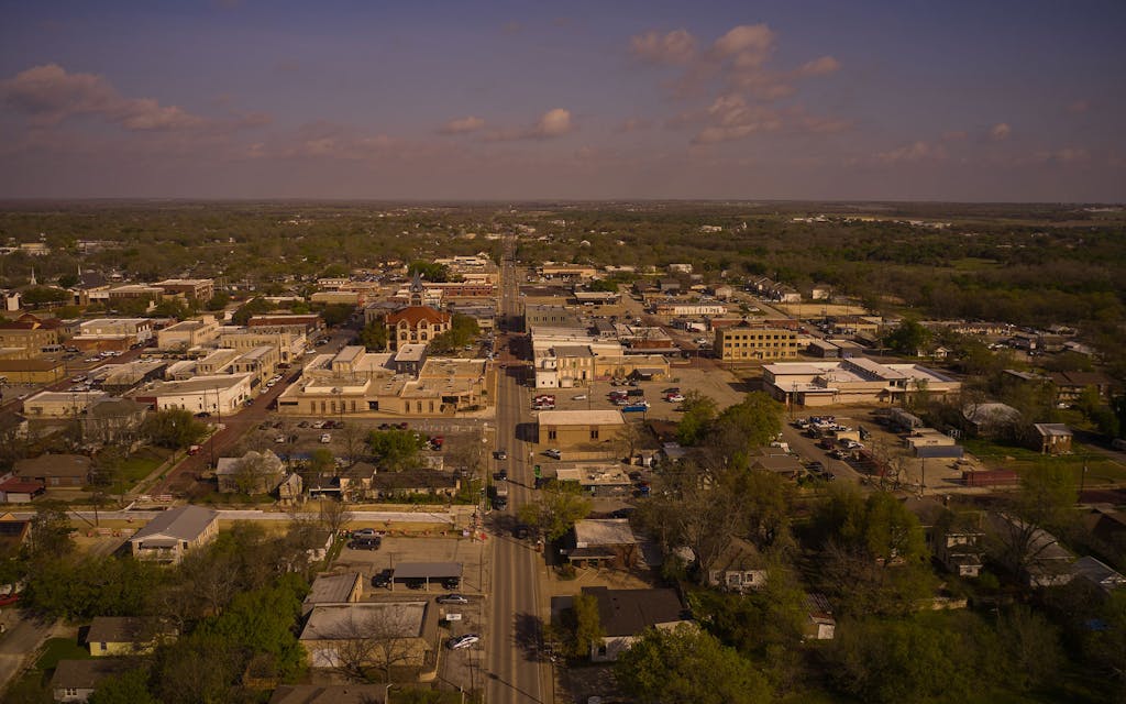 An aerial view of Stephenville.