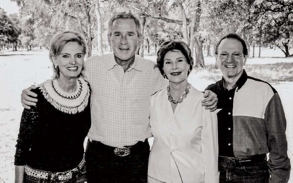 Allie Beth and Pierce with George W. and Laura Bush, in 2007.