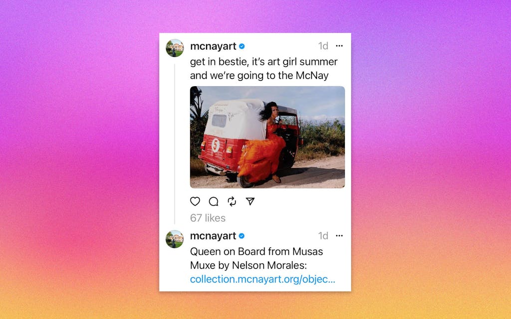 The McNay’s Art Museum’s “Unhinged” Threads Account Is Our New Favorite Thing