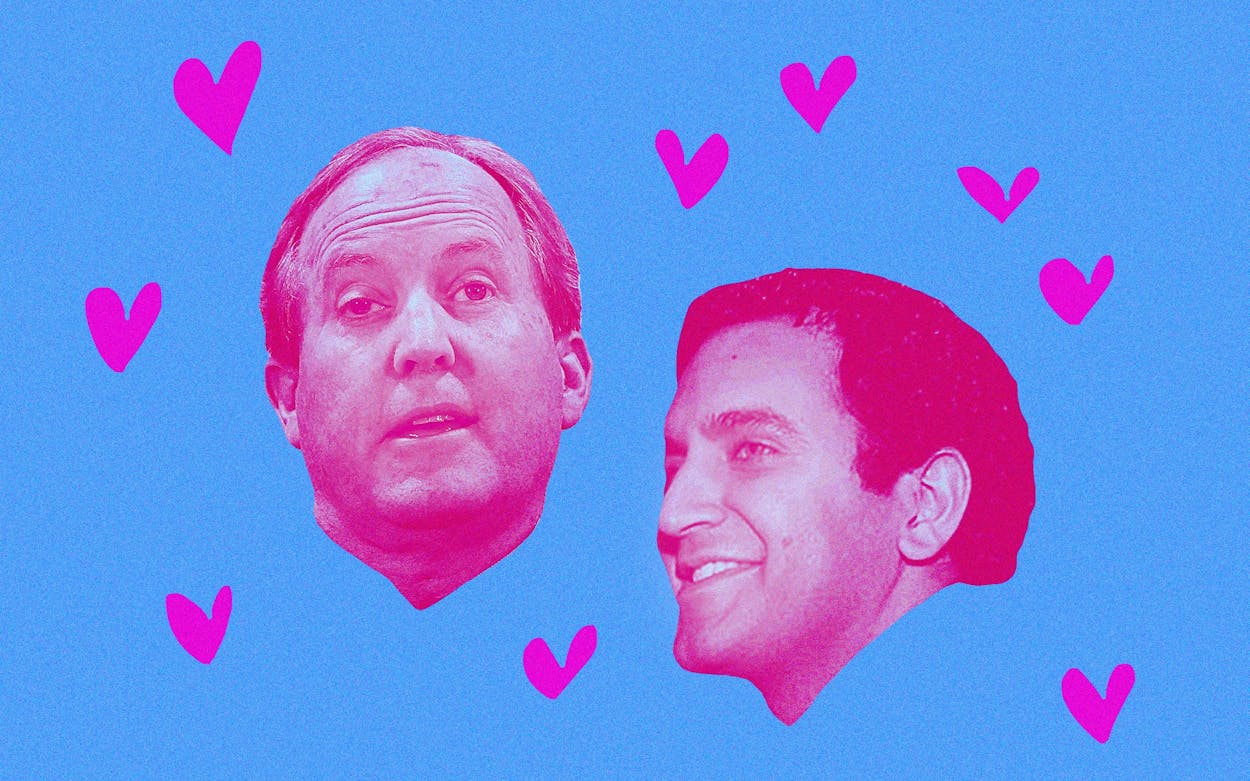 Nate Paul and Ken Paxton's friendship