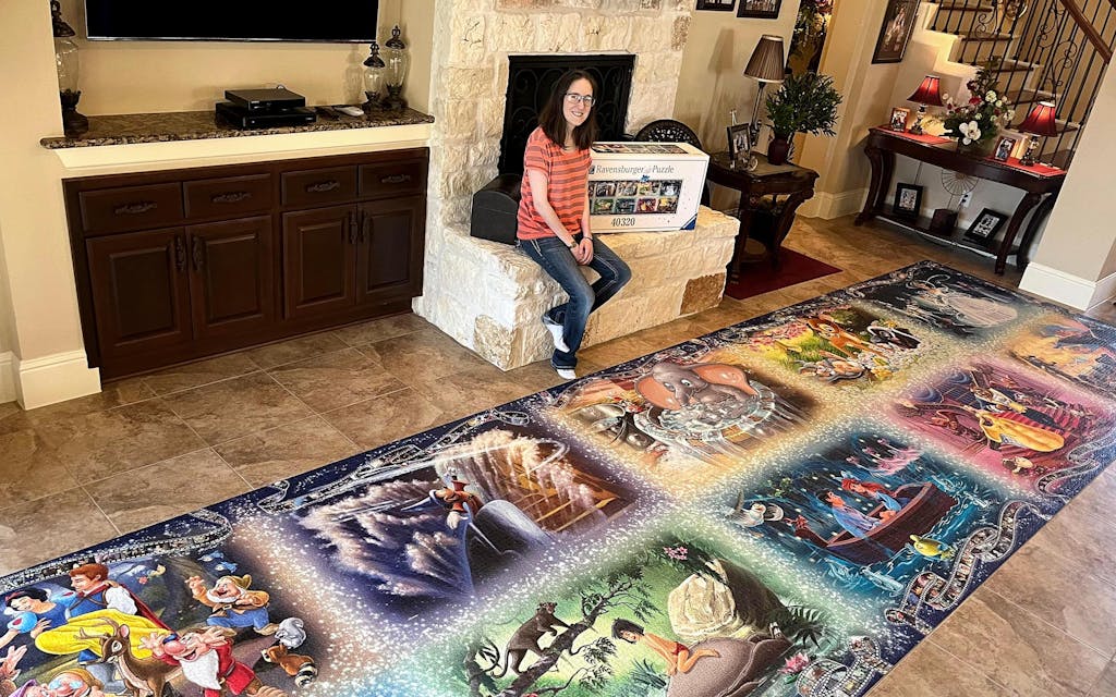 Section 5 complete of our 40000 piece Disney puzzle! Baby for