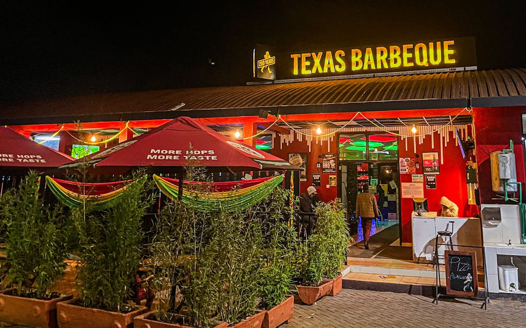 Texas Barbeque is located just outside of Nairobi and open 24 hours a day.
