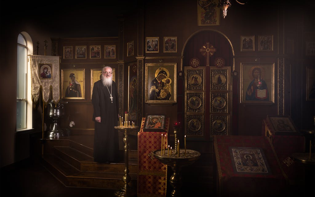 A parishioner at St. Jonah Orthodox Church.