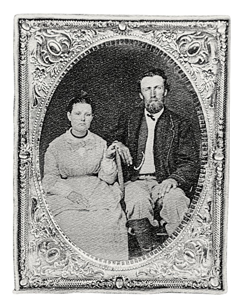 Daniel Webster Wallace’s employer, Clay Mann, and his wife, Mary Mann, in 1871.