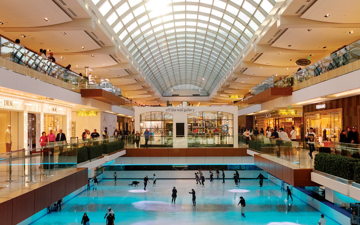 The ice rink at the Galleria, on March 30, 2024.
