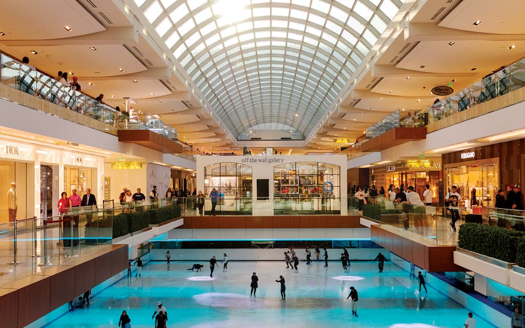 The ice rink at the Galleria, on March 30, 2024.