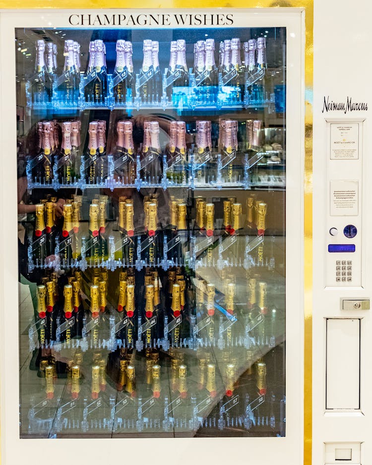 A Möet & Chandon vending machine.