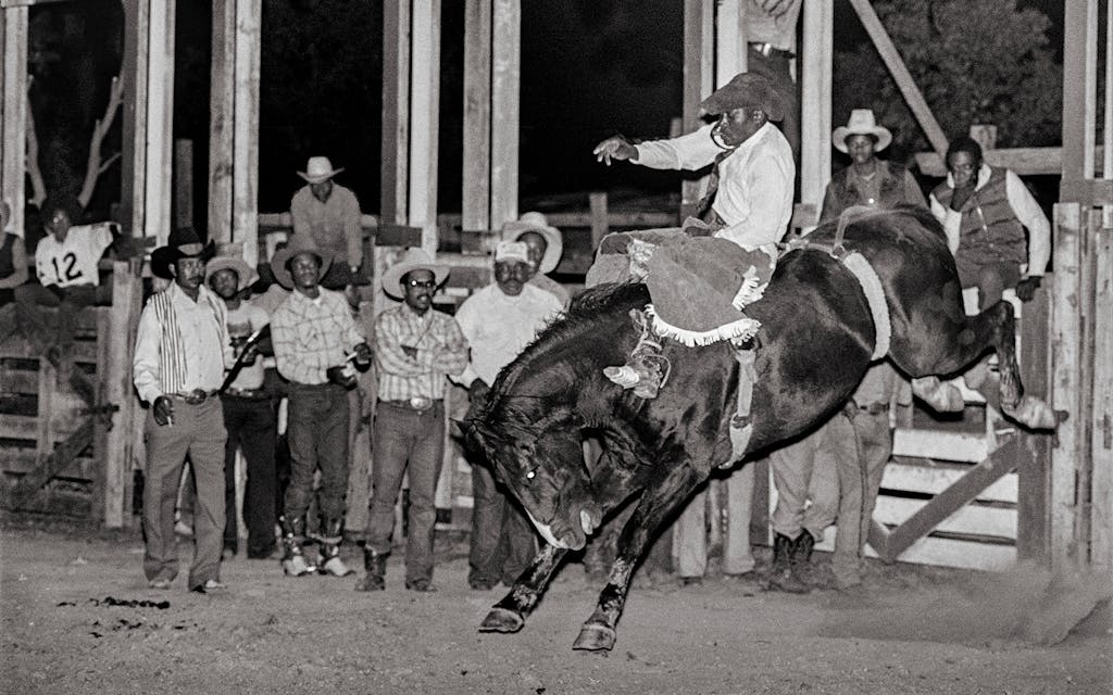Taylor Hall Jr. at the Diamond L Ranch arena, outside Houston, in 1978.
