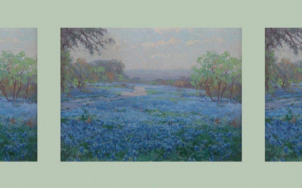 A Field of Bluebonnets, San Antonio, 1921
