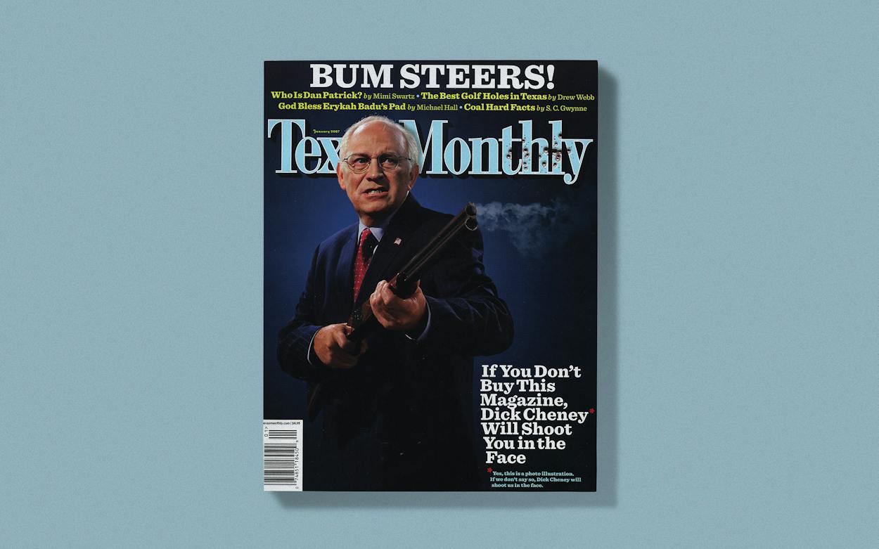 Dick Cheney Rapper About Texas Monthy’s Iconic Dick Cheney Cover