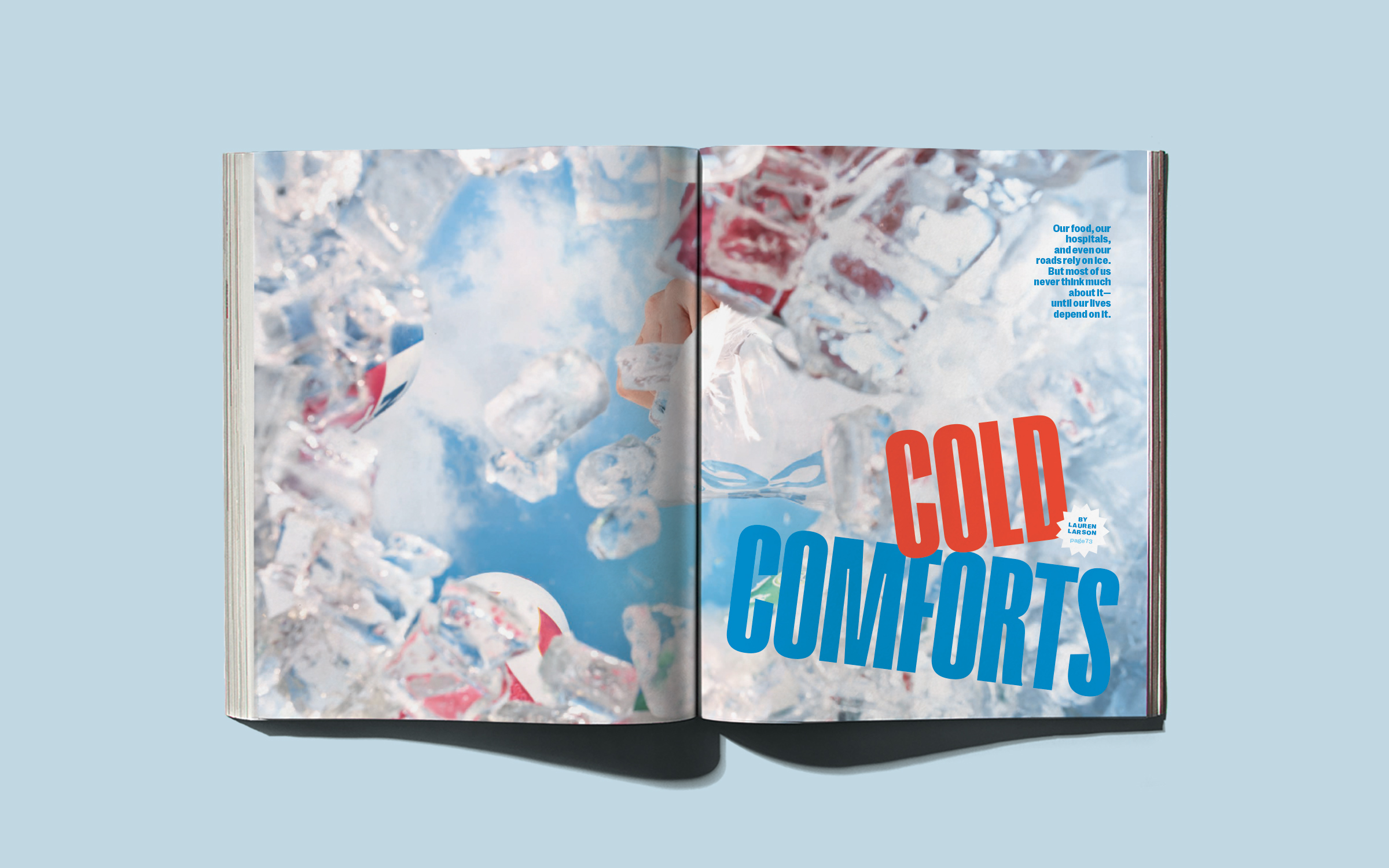 photo of magazine spread