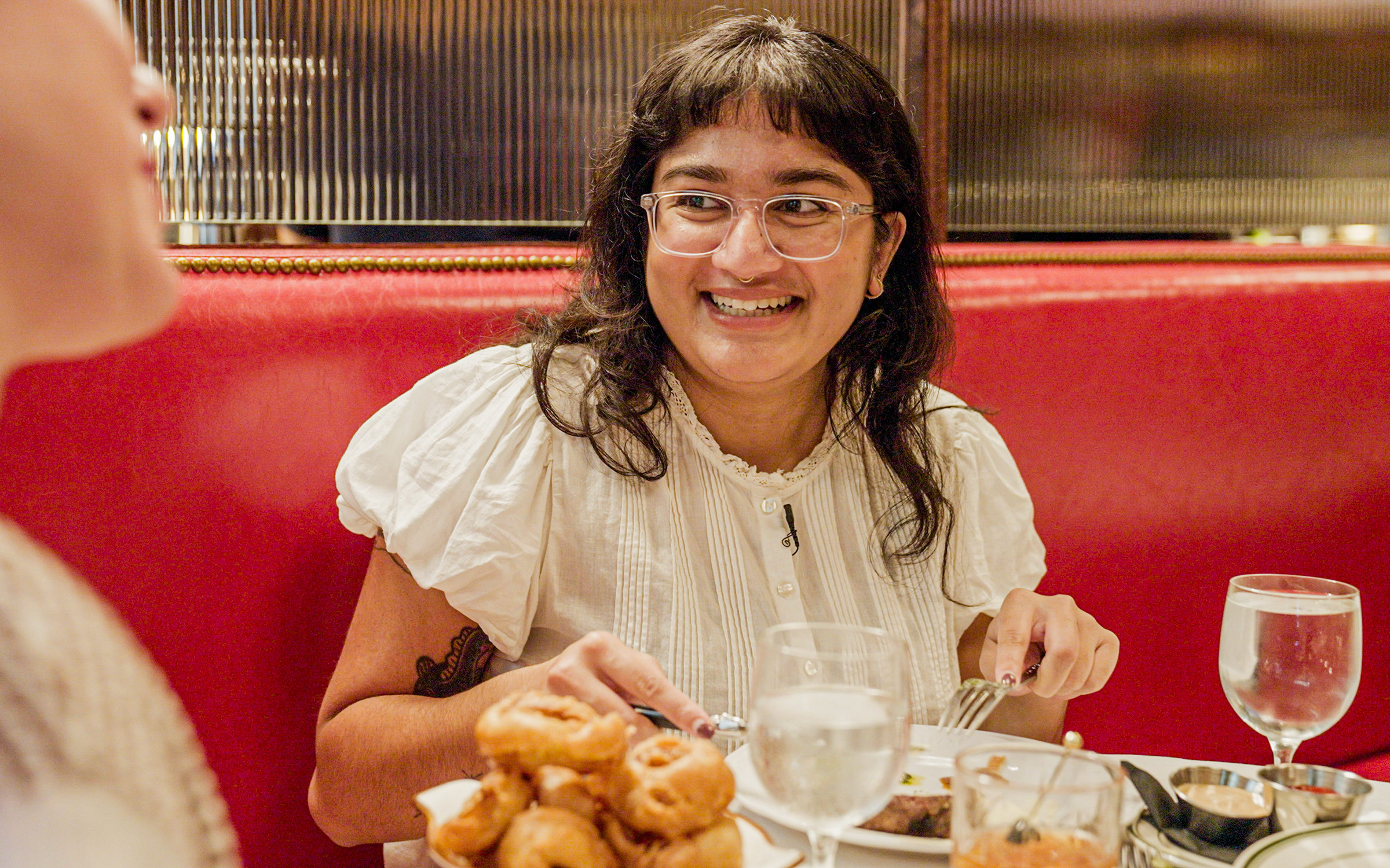 Fact checker Meher Yeda dines out with dining critic Paula Forbes at VanHorn's steakhouse in Austin.