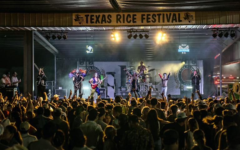 Freid Rice Drawing The Texas Rice Festival Serves 16,000 Rice Balls a Year